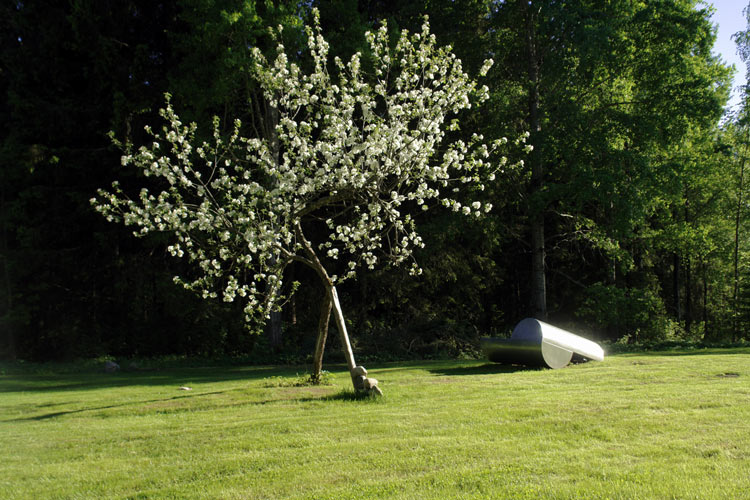 Finnish springtime in my sculpture park.