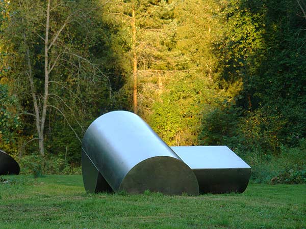 cor-ten steel sculpture - sculptures in the sculpture park, Open Air Museum POAM