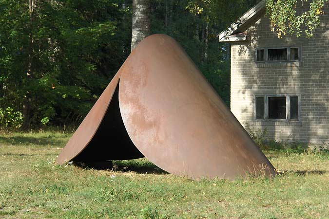 cor-ten steel sculpture - sculptures in the sculpture park, Open Air Museum POAM
