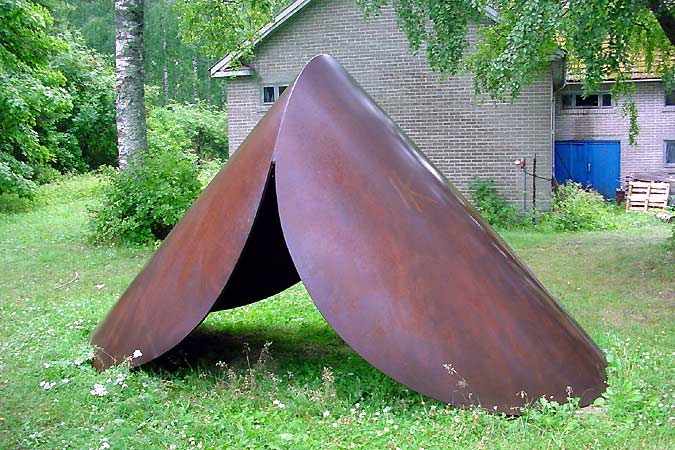 cor-ten steel sculpture - sculptures in the sculpture park, Open Air Museum POAM